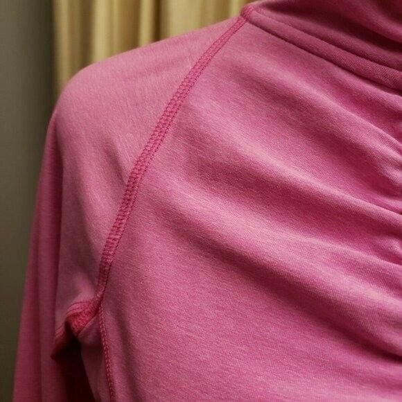 C9 Champion Heather Pink 1/4 Zip Semi Fitted Jacket Long Sleeve Thumb Hole Small - Picture 3 of 10